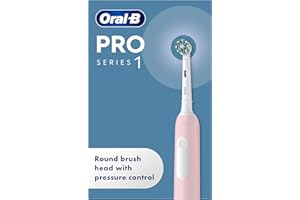 Oral-B Pro 1 Electric Toothbrush For Adults, With 3D Cleaning, 1 Toothbrush Head, Gum Pressure Control, 2 Pin UK Plug, Pink, Travel Electric Toothbrush, Rechargeable Toothbrush For Adults