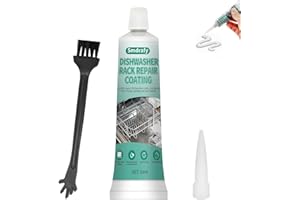 Masilla Plastico Reparacion, White Pintura Oxido Lavavajillas, Impermeable, Inoxidable y de Secado Rápido, Apto para Reparar Lavavajillas y Cestas de Carritos de la Compra, 50ML