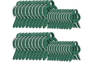 TARUMEDO Pflanzenclips 40 Stück Pflanzenhalter Garten Clips Gartenpflanzen Clips Kletter Pflanzen Verbinder Gartenpflanzenclips Pflanzen Clips set Jungen Pflanze Blumenstengel Rankhilfen Pflanzenklammern