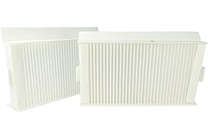 vhbw set di filtri compatibile con Zehnder ComfoAir 180 sistema di ventilazione - Filtri dell'aria G4 / F7 (2 pezzi), 24 x 12 x 5 cm, bianco