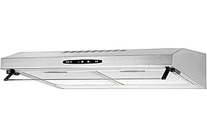 Bomann® Dunstabzugshaube 60cm Unterbau | Umluft und Abluft | inkl. Filter und Befestigungsmaterial | Energieklasse C | LED-Beleuchtung | Abzugshaube 205 m³/h Dunstabzug | 3 Stufen | DU 623.3 inox