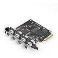 UNISHEEN Quad SDI PCIe Video Capture Card, 4-Channel SDI Video Recorder Capture with Ultra-Low Latency for Multi-Channel Live Streaming, Video Conferencing, Teaching, Streaming, Broadcasting