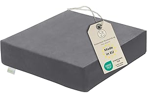 ‎BODYPROTECT Bodyprotect Sitzerhöhung Sitzkissen Stuhlkissen Aufstehhilfe Bodenkissen 40 x 40 x 10 cm, Ökotex 100, Waschbar, grau, Made in EU