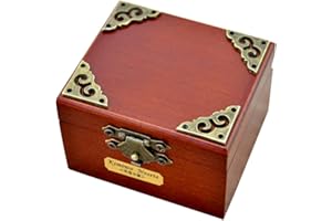 Youtang(TM Retro Wooden 18-note Wind-up Musical Box Mini Size Music Box,Musical Toys,Tune:Over the Rainbow