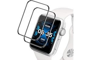 Carantee 2 Stück Schutzfolie für Panzerglas für Apple Watch Series 4/5/6/se 40mm Folie, Ultradünn Series 4/5/6/se 40mm Displayschutzfolie, Bläschenfrei Anti-Shedding Schutzglas für Apple Watch 40mm