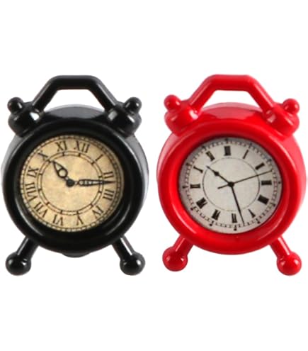 Mini Réveil Analogique Rétro Blanc - Silencieux Avec Alarme Puissante