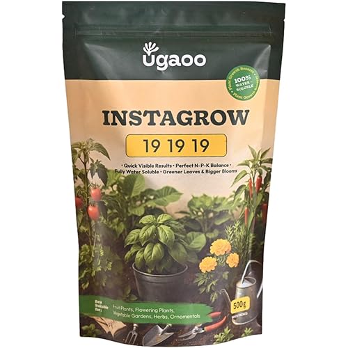 Ugaoo NPK 19 19 19 Fertilizer for Plants (500g) | Water-Soluble Plant Food for Growth, Flowering & Fruiting | Balanced NPK | Plant Nutrients for Potted Plants | Gardening Essentials