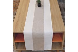 EUGELROM Eulond Camino de Mesa Moderno, Vintage Camino de Mesa para Mesa de Comedor, Camino de Mesa Antideslizantes, Adecuado para Bodas, Fiestas, Uso Doméstico, 180cm x 30cm