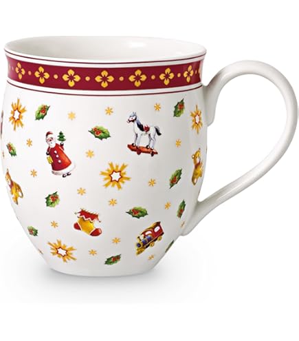 Villeroy & Boch Statement Tasse 'Schneemann' - Weihnachtsbecher 280ml, Spülmaschinenfest