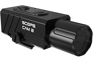 RunCam Scope CAM 2 HD Airsoft Cámara 1080p@60fps Lente de 25mm/40mm para cámara de vídeo de acción Batería de Iones de Litio WiFi incorporada, Carcasa de Aluminio, IP64 Impermeable - 25mm