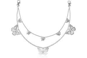 RUGBOL Belly Chain, Chain Belt Waist Silver Chain Belt Body Chain Jewelry Pocket Chain