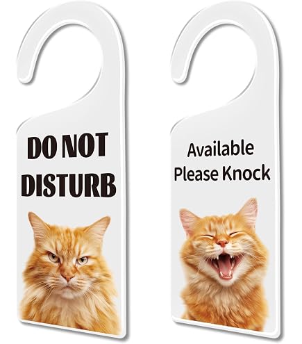 Panneau Double Face Pour Porte Alipis - Messages 'Ne Pas Déranger' Et 'Veuillez Frapper', Cuir PU, 22,5x8,5 Cm - 4