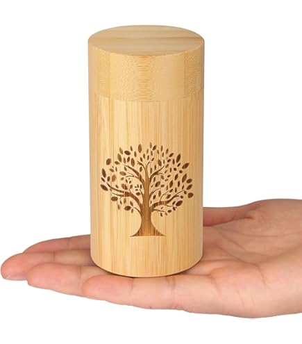 Urna Commemorativa Per Animali Domestici In Legno - Scatola Ricordo Per Ceneri E Peli - Foto 10