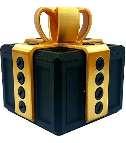 Boîte Cadeau Gigogne à Vis Rouge Et Noir – Boîte Puzzle Farce Pour Argent, Bijoux Ou Petits Cadeaux