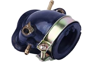 Glixal ATMT1-080-1 157QMJ 152QMI Carburetor Intake Manifold Pipe for GY6 125cc 150cc Engine Scooter Moped ATV Go Kart (Dual Vaccuum Port)
