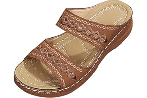 Qengfghi Orthopedic Sandals for Women, Beautiful Orthopedic Sandals, Women's Comfy Orthotic Sandals Toe Sandals Causal Open Solid Outdoor Women's casual shoes