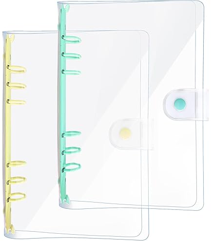 MYLERCT 2 Pezzi Raccoglitore Ad 6 Anellia, Pvc Trasparente