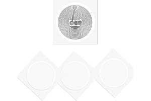 ‎BABIQT BABIQT Pack of 20 M-IFARE Classic 1K Tag Stickers, NFC Tags, RFID Stickers, 13.56 MHz ISO14443A, Blank MF1 Tag NFC Chip 1 Inch Round FM1108 1k for Entering and Exit, Unlocking Electronic Key