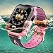 Price comparison product image TOP-MAX Kids Waterproof Smart Watch with GPS Tracker for Children Girls Boys with Camera SIM Calls Anti-lost SOS Pedometer Smartwatch Bracelet for iPhone Android Smartphone, Pink