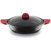 CASTEY - Low Induction Saucepan, 32 cm, Model IR32, Aluminium, with Lid, Non-stick Coating, Evenly Distributes Heat, Resistan