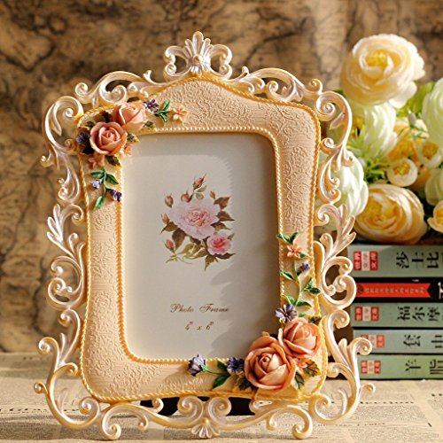 Giftgarden 10×15 Blüte Bilderrahmen beige Dekoartikel Geschenke Freunde - 2