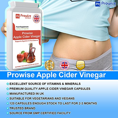 Raspberry Ketones 600mg-60 Capsules + Apple Cider Vinegar 500mg-120 Capsules – UK Manufactured to GMP Guaranteed Quality - Suitable for Vegetarians & Vegans by Prowise Healthcare - Image 7