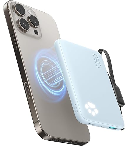 INIU Magnetic Power Bank, 45 W 10000 MAh Mini Power Bank, Qi2 Certified Ultra Fast, With Lanyard USB C Cable & Stand, MagSafe Compatible Power Bank Only For IPhone 16 15 14 13 12 Series - View #10