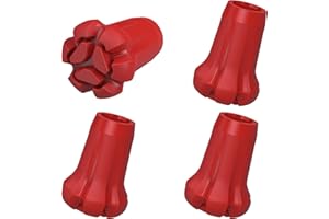 AWINNER Lot de 4 embouts de bâtons de randonnée, en caoutchouc, résistants à l'usure et aux déchirures, pour bâtons de randonnée, bâtons de marche, cannes de randonnée
