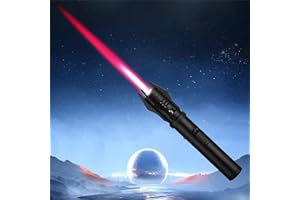 VINXAN Grand briquet coupe-vent en métal à flamme bleue, multifonction pour lampe de soudage, sabre laser, lampe torche de cuisine, briquet torche portable d'extérieur (noir)