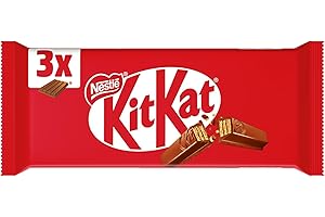 KITKAT Classic Wafer ricoperto di Cioccolato al Latte, 3 Snack da 41,5g (124,5g)