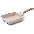 VDNSI Tamagoyaki Pan Japanese Omelette Pan Rectangle Egg Frying Pan Nonstick Frying Pan Rectangle Egg Roll Pan with Detachable Anti Scalding Handle PFOA Free (Brakefast Pan)