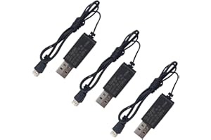 BLLRC 3PCS 3.8V con connettore JST PH-2.0 Cavo di ricarica USB per Cinewhoop Tinyhawk Micro FPV Racing Drone RC Plane