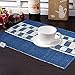 Avioni Premium Cotton Ribbed Table Mats Horizon Collection Export Quality Blue Design ( Set of 7) RS.699.00