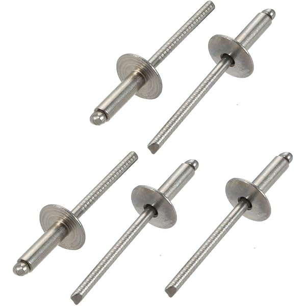 Qty 100 - 3/16" X 1/4" Grip Stainless Steel POP Rivets (Domed Open Head, 304 SS) - Brighton Brand 6 thumbnail image