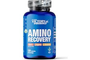 Victory Endurance Amino Recovery (120 Gélules) Avec BCAA Arginine et L-Glutamine Idéal pour la Récupération Musculaire après l'exercice physique intense