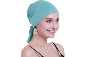 osvyo Pañuelo de bambú para la cabeza de quimioterapia para mujer, pérdida de cabello, turbantes y gorras con embalaje sellado