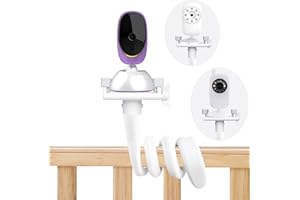 Derebir Baby Camera Mount Stand Compatible with BT/GHB/HelloBaby Baby Monitor, Baby Monitor Holder,Baby Monitor Shelf Mount Baby Camera Stand for Crib Nursery Compatible with Most Baby Monitors