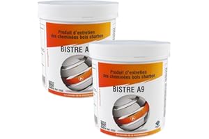ARCANAUTE Progalva - Maintenance des installations de chauffage et eau sanitaire - Lot 2 pots de 1kg BISTRE A9 - Produit entretien de cheminée Bois/Charbon - Progalva