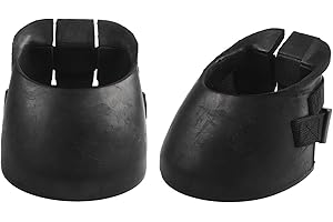 LIOAEUST Botas de pezuña de caballo, 2 unidades, S/M/XL, de goma, protección para pezuñas, zapatos antideslizantes (S)