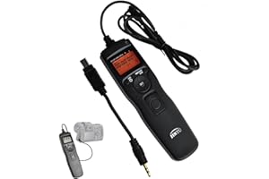 JINTU Kamerafernbedienung für Nikon erlaubt die Fernauslösung, Langzeitbellichtungen, Serienbild und Zeitintervall Aufnahmen Ihrer Nikon DSLR Kamera, Fit D90 D7500 D750 D5600 D3200 D5200 D7100 D7200