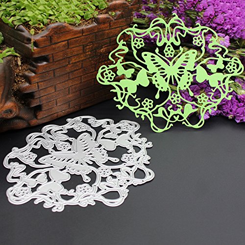 Amazingdeal365 Schmetterling und Traum Metall Form Schablonen Schneiden DIY Dekor Sammelalbum Karten Buchzeichen Lesezeichen als Geschenk für Freunde Geburtstag Kinder,Kindergarten Hobby Schule Handarbeit Unterricht usw. Ein tolles Geschenk! - 3