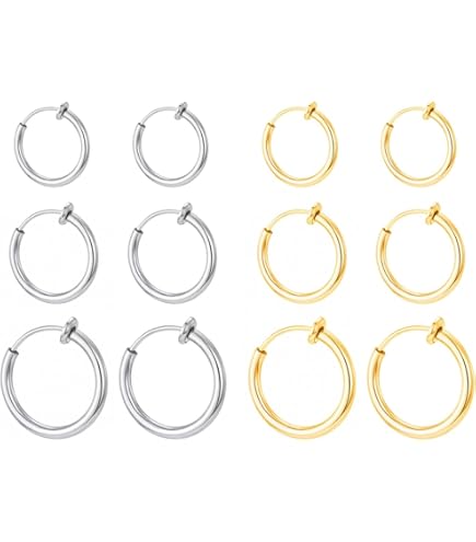 Fake Septum Fake Nose Ring For Non Pierced Nose 14K Gold - Foto 2
