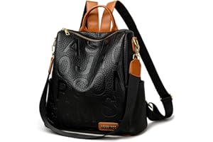 2XK-NOV Rucksack Leder Damen Backpack - Elegant Damentaschen Groß Umhängetaschen Modern Cityrucksack Wasserdichte Rucksackhandtaschen Schwarz Frauen Rucksäcke, Backpack Women