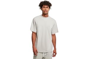 Urban Classics Tall tee Hombre Camiseta Gris Claro Ancho