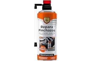 SPSIL Kit Liquido Antipinchazos Repara Pinchazos para Coche Moto Bicicleta Sellador Neumaticos Tubeless Reparación Rápida sin Desmontar Emergencia Viaje Caravana Rueda 450ml