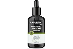 Naturtint | Revitalizing Men’s Care | Aceite para Barba | Repara, Fortalece e Hidrata la Barba | Fácil Absorción | 96% Ingredientes Naturales | Con Ginseng y Maca | 100 ml
