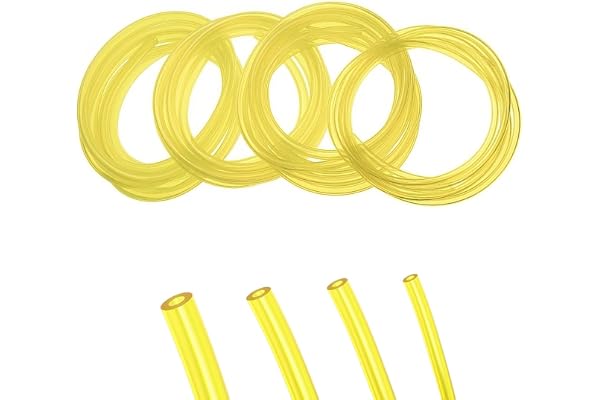 Flewdart 4st bensin gräsklipparslang 1 m (Φ 3-5, 2,5-2 x 3,5 mm), bränslerör för gräsklippare gräsklipparfläkt Trimmer motorsåg