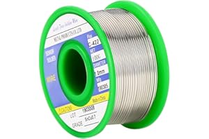 Vegena 1MM Lead Free Solder Wire,Solder Wire with Rosin Core Soldering Flux Sn 99.3% CU 0.7% for Electrical Soldering 100g
