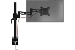 ‎DURONIC Duronic DM351X3 BK Uchwyt biurkowy do monitora 10 kg VESA 75 lub 100 regulacja monitora możliwość rozbudowy uchwytu