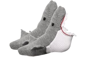 FGFD&OU Chaussette Femme Homme Chaussette Chaude Thermiques Épaisses Hiver Chaussettes Drôle Tricotées UnisexeChaussettes Pantoufles Chaussettes de Noël, Cadeau de Noël